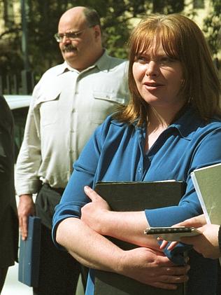 Kevin Matthews with Michelle Burgess during their court trial.