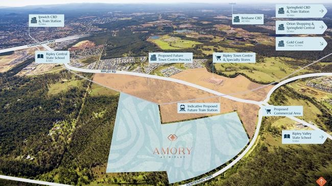 Map of SIG'S Amory project at Ripley.