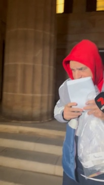 Solomon Farah leaves the Adelaide Magistrates Court