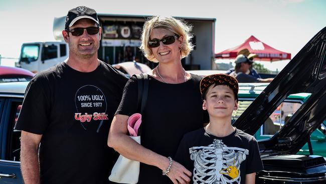 Ryan, Kimberley, and Sam Gregory at a Bowen PCYC event in 2016.