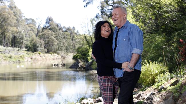 Jimmy and Jane Barnes at their home in the Southern Highlands of NSW in September 2020. Picture: Nikki Short