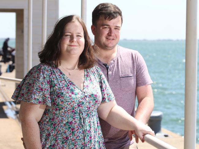 Katelyn Hughes and her partner Joel have been trying to fall pregnant for three years. Picture: Alan Barber