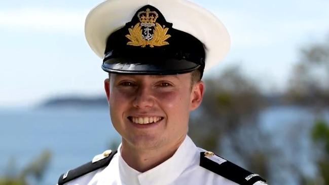 Wade Franks, 28, was returning from a night out with friends to the naval training academy HMAS Watson when he crashed on a steep and winding road. Picture: NINE NEWS