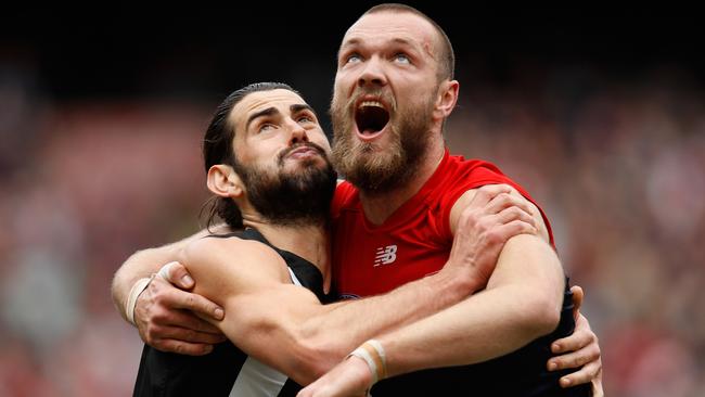 Why not take both? Brodie Grundy and Max Gawn are obvious ruck choices for the All-Australian squad. Picture: AFL Media/Getty Images