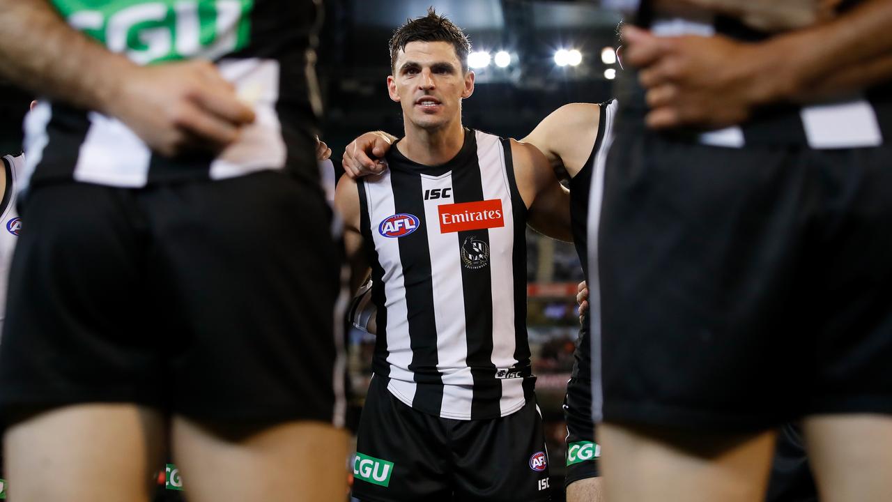 Scott Pendlebury is closing in on Collingwood’s games record. Picture: Getty Images