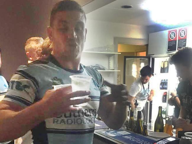 Chris Heighington said he wouldn’t take his Sharks jersey off for three days.