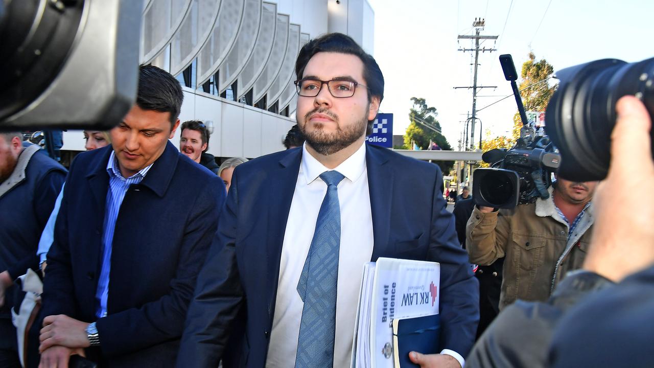 Bruce Lehrmann is pictured leaving Toowoomba Magistrates Court. Picture: NewsWire