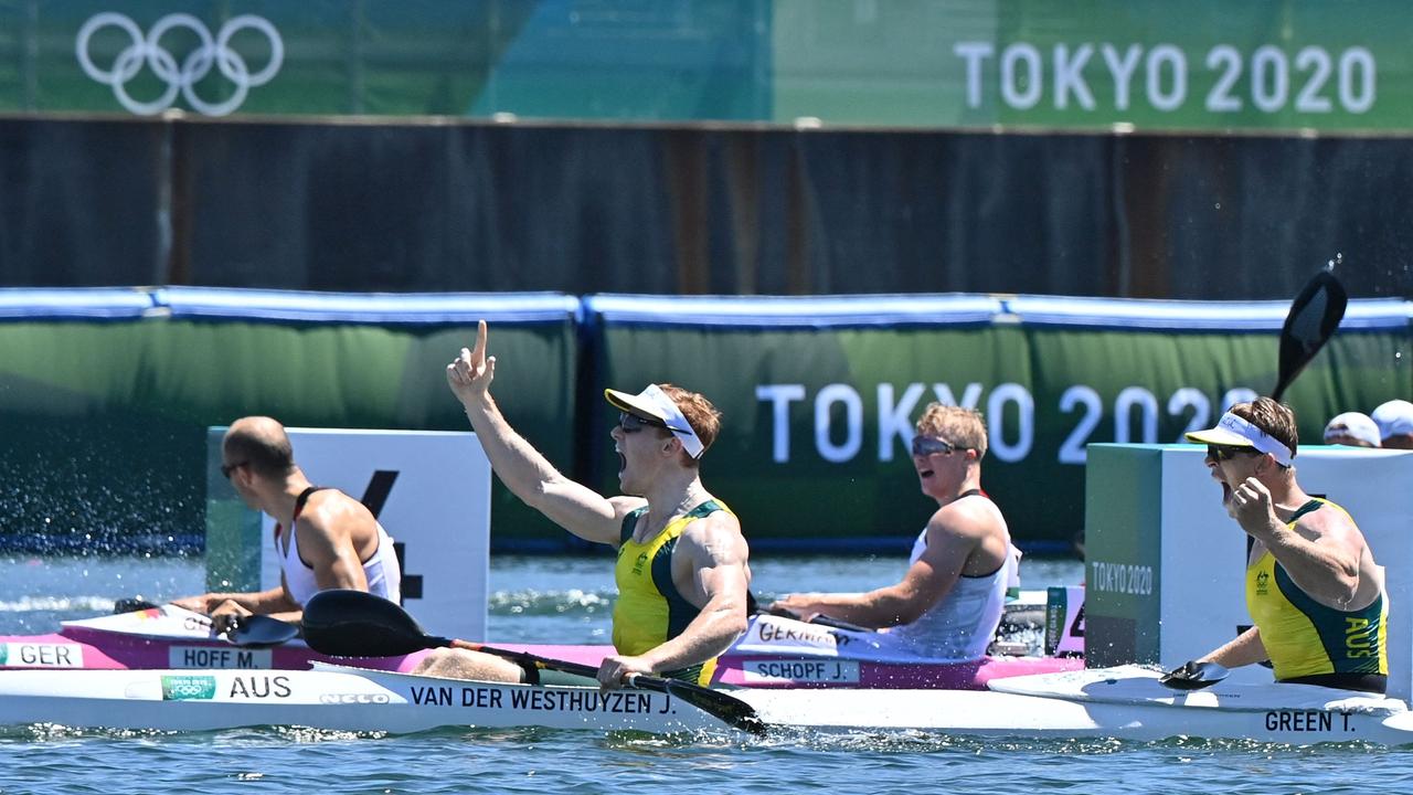 Canoe sprint-Australia win men's kayak double 1000m gold