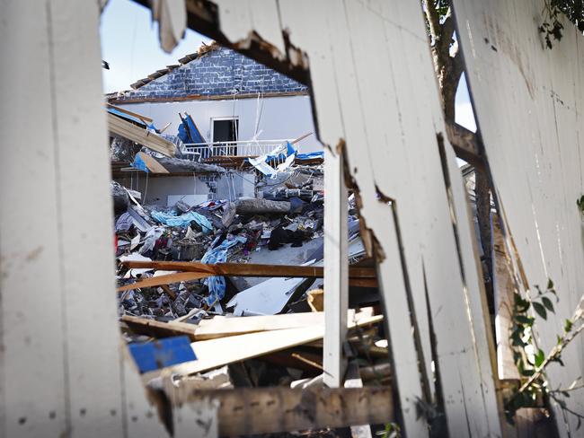 Residents said they were only just returning to assess the damage. Picture: Sam Ruttyn