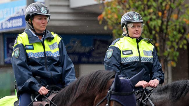 Police have been out in force. Picture: NCA NewsWire / Damian Shaw