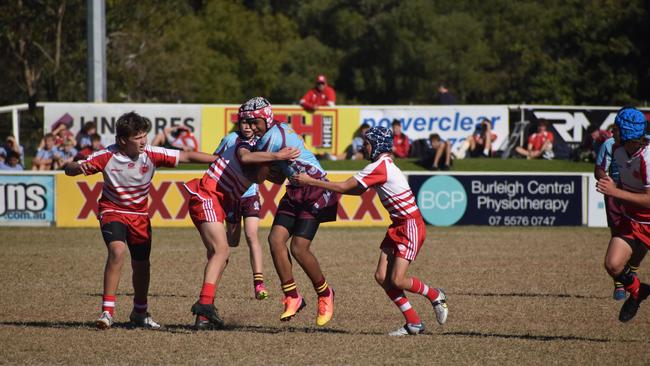 Brisbane Broncos Old Boys action: Keebra Park v Palm Beach Currumbin.