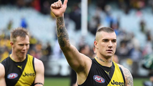 Shane Edwards learned a lesson after driving Dustin Martin home. Picture: AAP