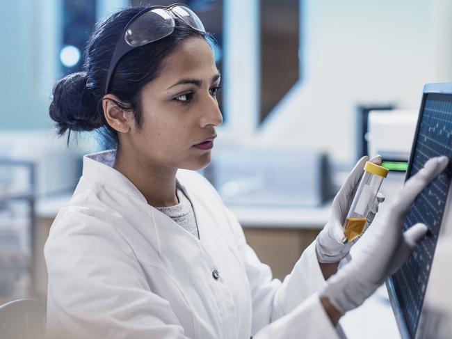 Female Scientist Working in The Lab, Using Computer Screen Picture: iStock