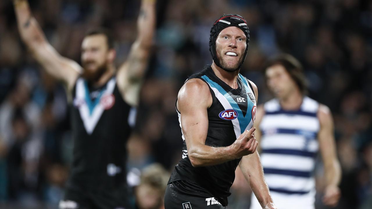 Brad Ebert is content with not playing footy again. Picture: Ryan Pierse/Getty Images