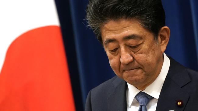 Japanese Prime Minister Shinzo Abe announced he will resign over health problems. (Photo by Franck ROBICHON / POOL / AFP)