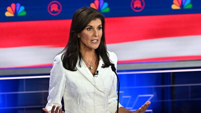 Republican presidential contender Nikki Haley. Picture: AFP