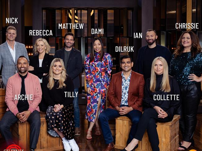 The Celebrity MasterChef Australia 2021 cast.