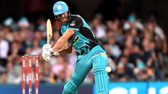 Chris Lynn will headline the Heat’s Big Bash campaign. Picture: Bradley Kanaris