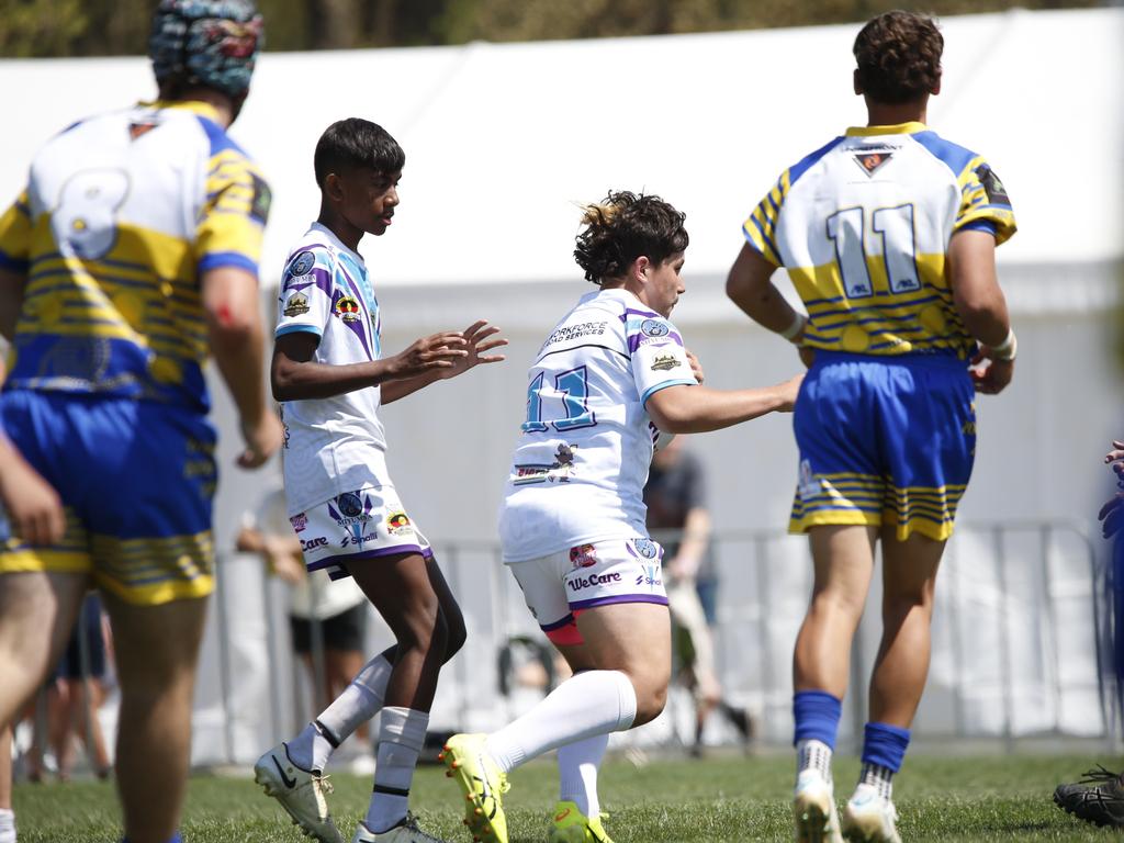 Koori Knockout - Day 4 Boys 15s GF Narwan Eels vs Mindaribba Warriors Monday, 7 October 2024 Hereford St, Bathurst NSW 2795, Australia, Picture Warren Gannon Photography