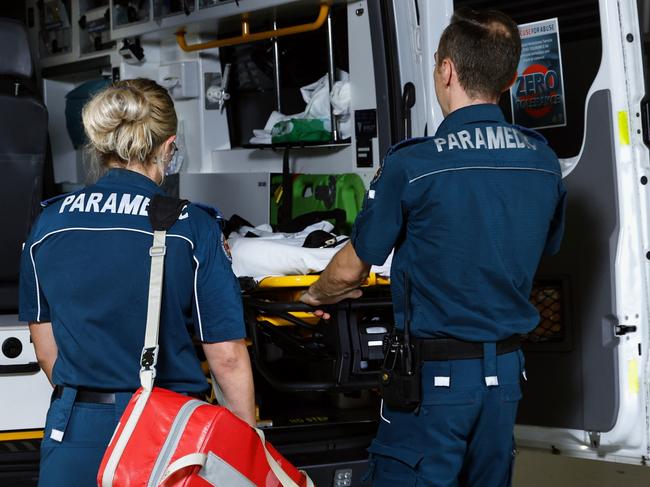 General, generic file photo of Queensland Ambulance Service advanced care paramedics responding to a medical emergency in Cairns. Picture: Brendan Radke