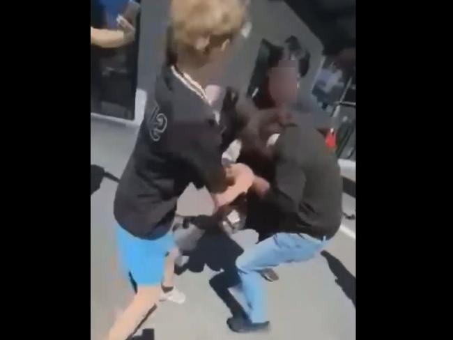 Teen thugs have filmed themselves assaulting a man in Bendigo. Picture: Supplied.