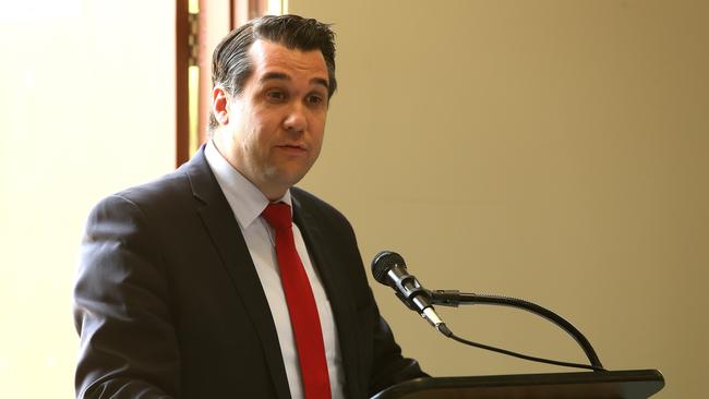 Federal Housing Minister Michael Sukkar will be in Hobart on Thursday a tri-partisan homelessness and crisis accommodation forum. Picture: HAMISH BLAIR