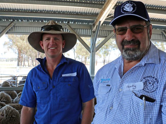 MerinoLink chairman Richard Keniry and site host Marty Moses will welcome visitors to the inspection and field day at Temora on March 15. Photo: MERINOLINK / KIM WOODS