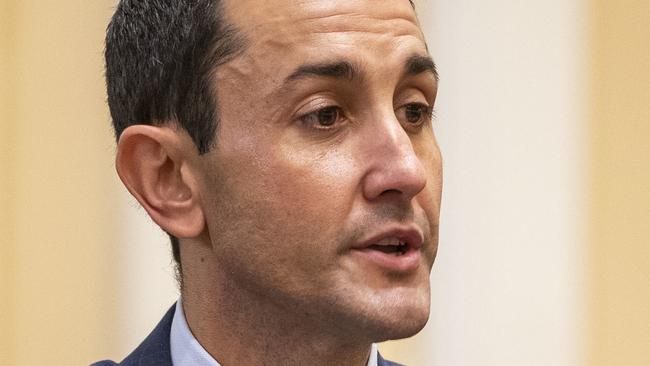 Queensland LNP member for Broadwater David Crisafulli is seen during Question Time at Parliament House in Brisbane, Tuesday, June 16, 2020. (AAP Image/Glenn Hunt) NO ARCHIVING