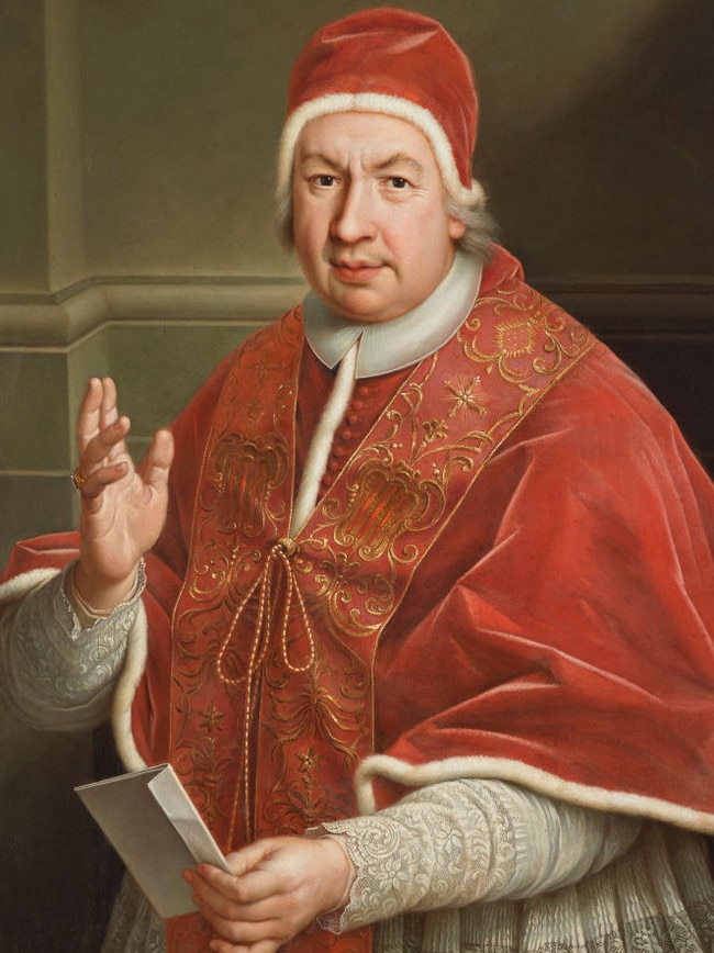Pope Benedict XIV. Picture: Fine Art Images/Heritage Images via Getty Images