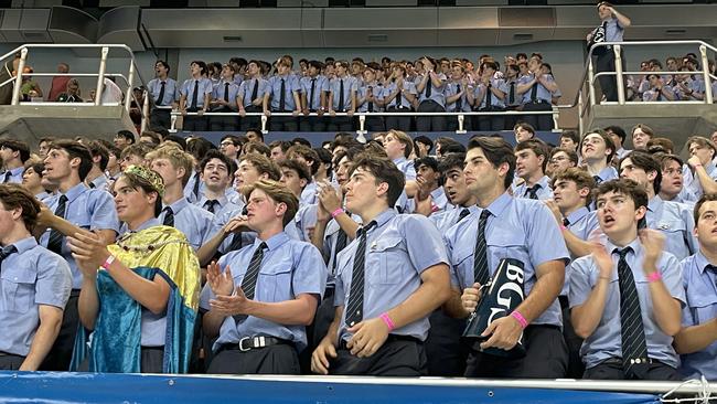 Brisbane Grammar School's cheer squad had plenty to roar about.