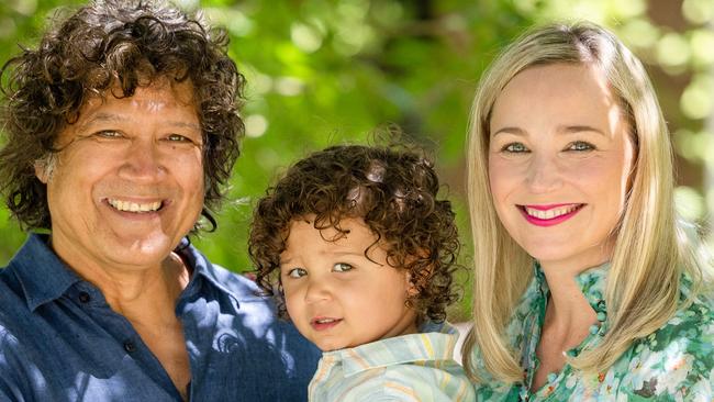 Angela Ceberano and Phil Ceberano with their sonJames-Henry Ceberano. The couple had to go through many rounds of IVF to have their boy. story about some of the things she wished she knew before IVF. Picture: Jason Edwards