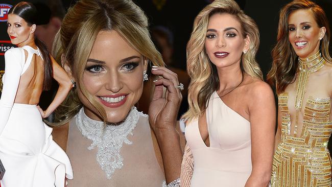 Andrew Welsh and Rachael Finch arrive on the red carpet for the 2015 AFL Brownlow Medal presentation held at Crown Casino. Pictures: Tim Carrafa