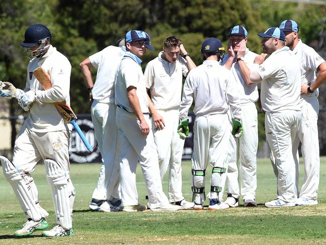 ECA Cricket Semi: East Doncaster v Mont Albert, batsman Jack Woods stumped by Mitchell Chappell off bowler Kyle Hoath. Picture: Steve Tanner