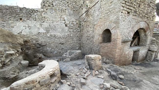 This was a bakery where enslaved people and donkeys were confined and exploited to grind the grain needed to make bread. Picture: AFP