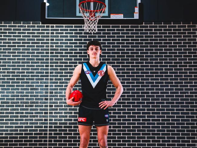 Port Adelaide category B signing Jacob Moss. Picture: Matt Sampson