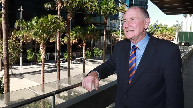 Parramatta Lord Mayor Bob Dwyer at Parramatta Square. Picture: Angelo Velardo