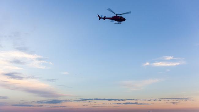 The helicopter pilot got creative in the skies above Brunswick. Picture: Stock image
