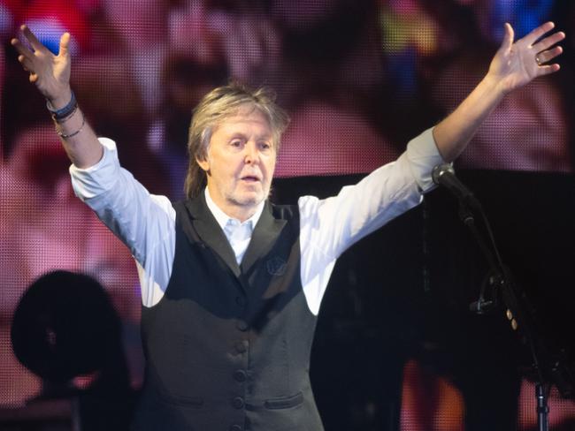 Paul McCartney says in “those real old days” he only performed live for about 30 minutes because there were other people – often including a comedian – on the bill. Picture: Samir Hussein/WireImage