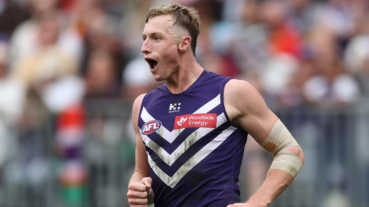 Josh Treacy is delivering great value for money. Picture: Will Russell/AFL Photos via Getty Images