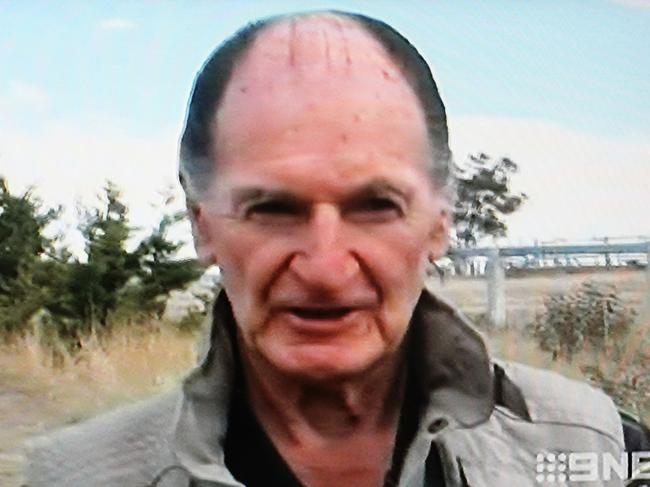 Vincent O’Dempsey shortly before his arrest for the McCulkin murders. Picture: Nine News