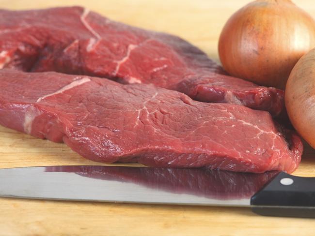 Raw steak and onions - Townsville Bulletin use only! - generic Taste.