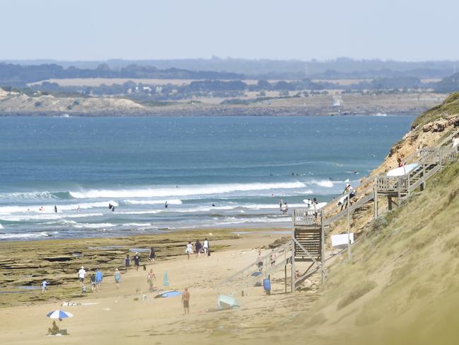 Lifesavers were on alert after shark sightings. Picture: Alan Barber