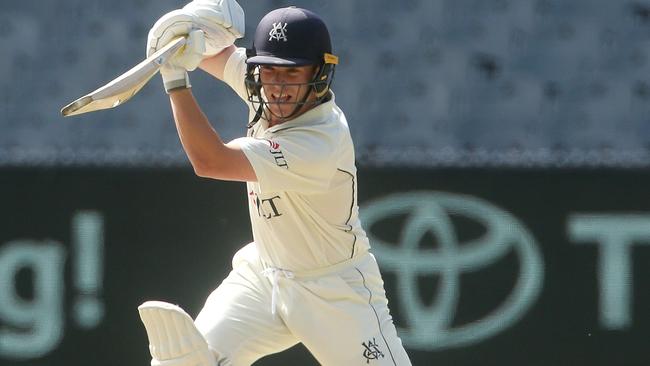 Left-handed Marcus Harris  would perhaps be better suited to opening against India.