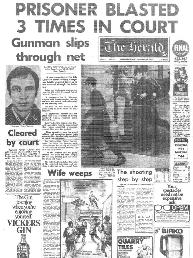 Front page of <i>The Herald</i> on 12 November 1979. 