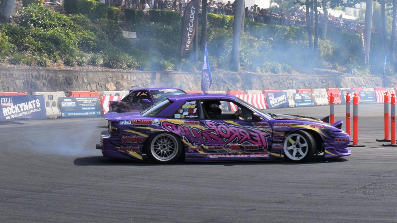 Drifting at Rockynats 2022 on Sunday April 17.