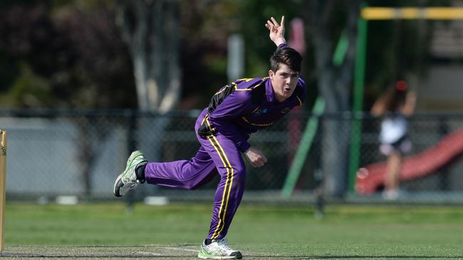 McKinnon bowler Wade King has continued his dominant season. Picture: Chris Eastman