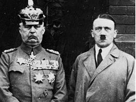 Hitler joined forces with General Erich Ludendorff in 1923 in an attempted revolution.