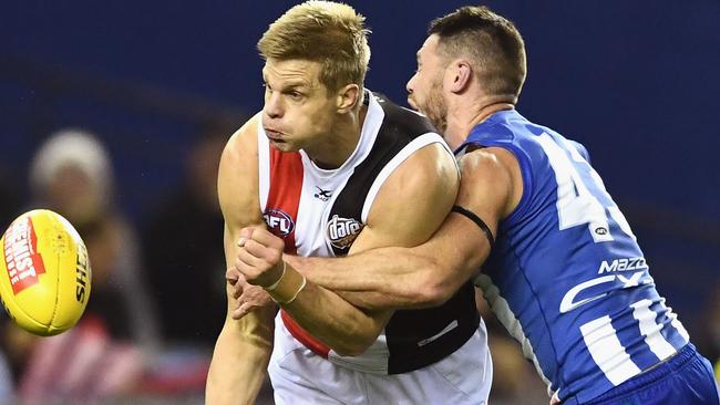 Nick Riewoldt finished as one of St Kilda’s best players — again.