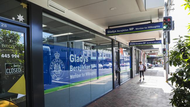Ms Berejiklian's office in Northbridge.