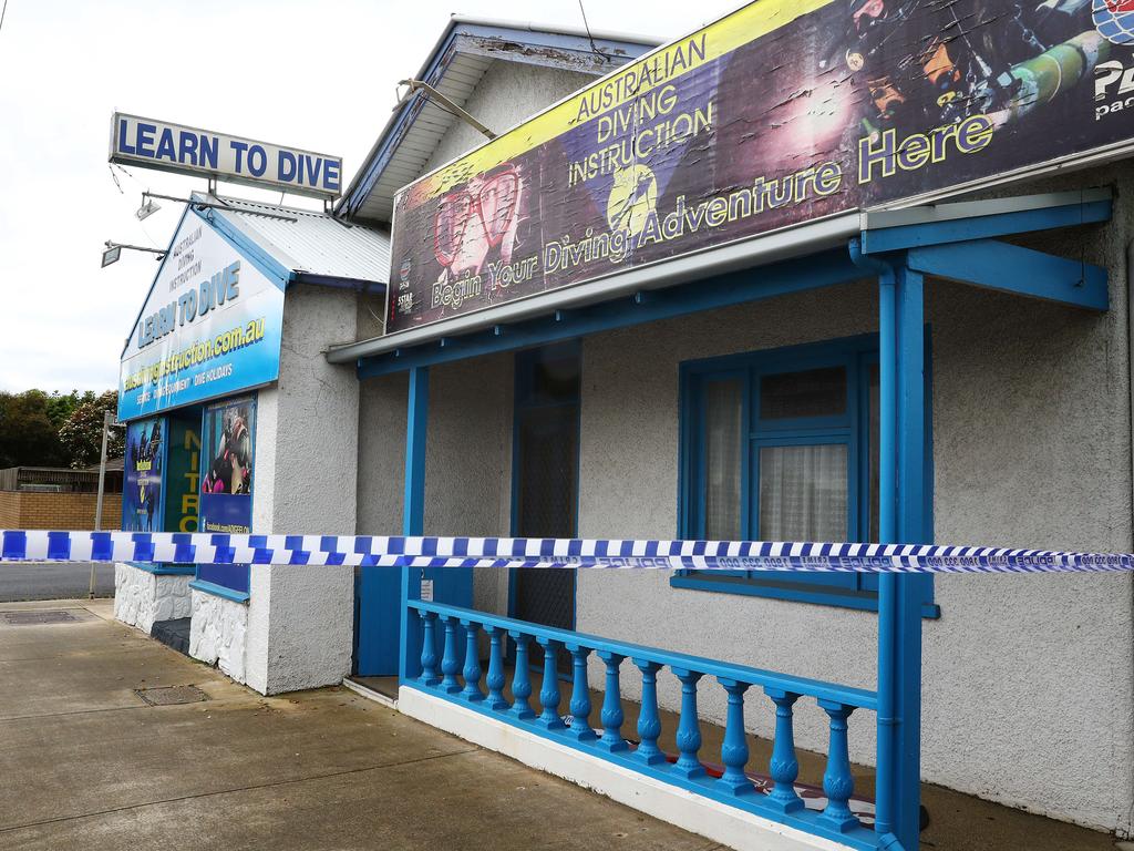 Australian Diving Instruction on Melbourne Rd Drumcondra where a man was injured during an explosion. Picture: Alison Wynd